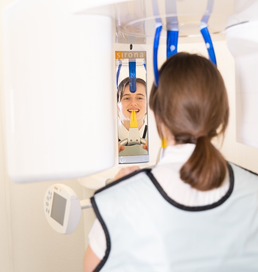 Dental Xray in progress